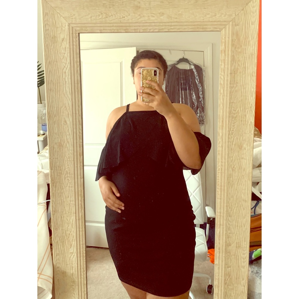 Cute cold shoulder dress